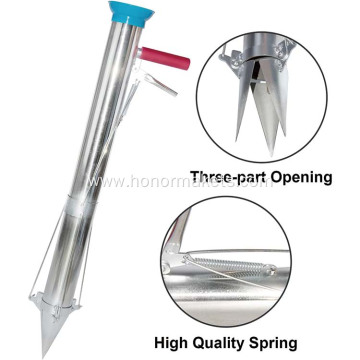 Long Single Handled Bulb Planter Tools Stainless Steel Vegetable Young Plant Manual Plant Transplanter garden hand tools